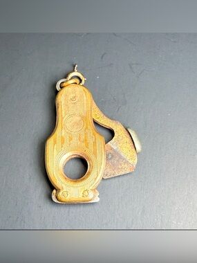 Antique Germany Gold Filled Mini Cigar Cutter V Cutter Fob German Blade